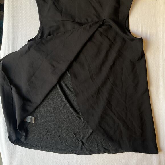 Marc New York Andrew Women Blouse Size S Gray Zipper Crew Neck Pullover Stretch - Picture 8 of 8